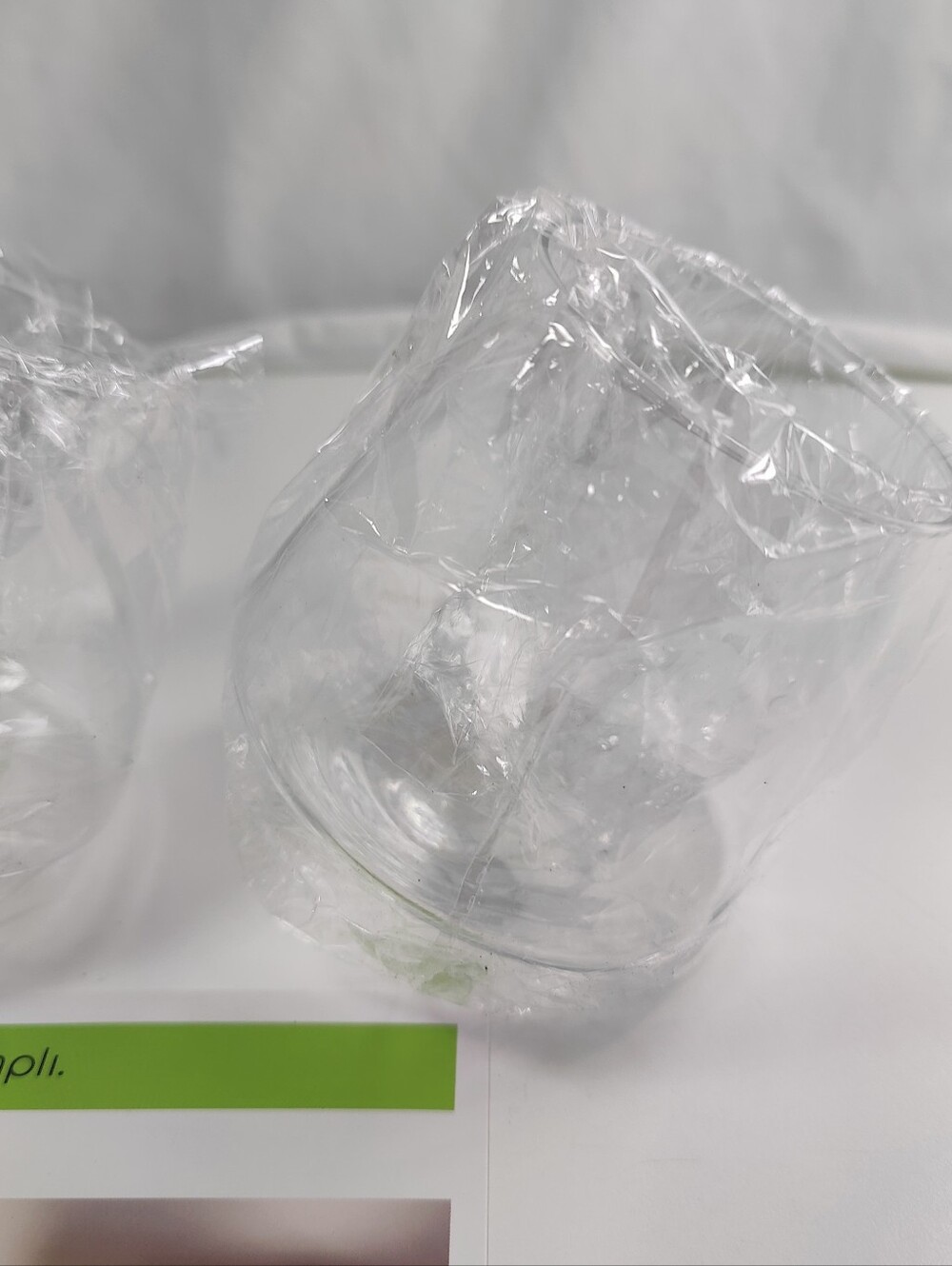 Sempli Cupa-Vino Wine Glasses Set 2 Lead-Free Crystal Stemless Aerating Swirl - Picture 5 of 6